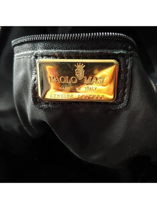 Paolo Masi Italian Leather Calf Hair Animal Print Handbag Mob Wife Loud Luxury - Picture 14 of 16